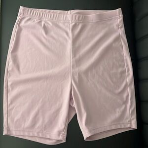 SHEIN Curve Lilac Biker Shorts